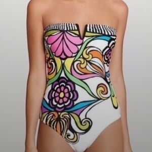 Revolve Trina Turk Aquarius Bandeau Swimsuit